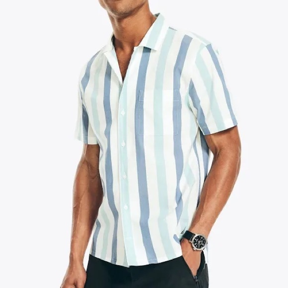 Nautica Stripe Button Down - Picture 2 of 3